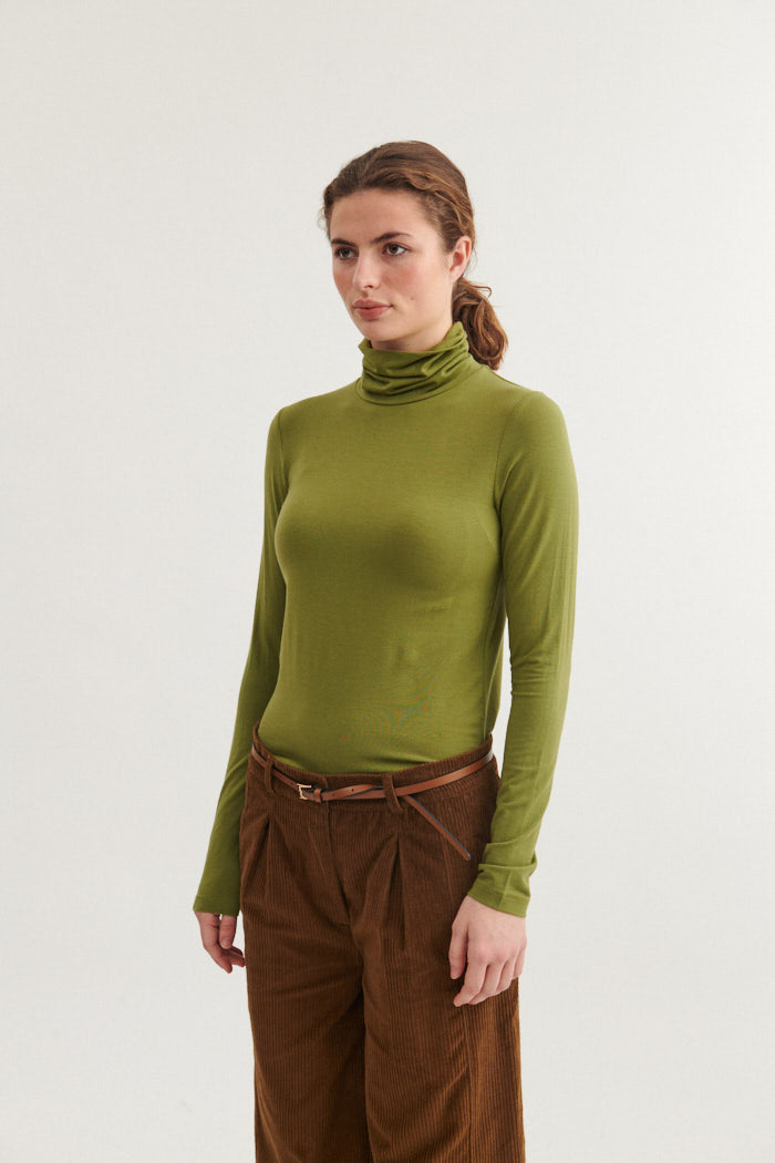 Basic Apparel Joline T-Neck T-shirts 789 Mayfly